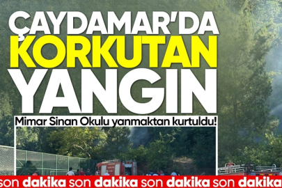 Çaydamar'da korkutan yangın