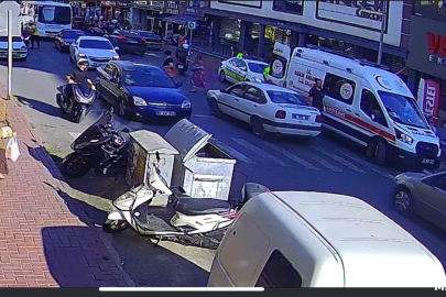Kdz.Ereğli'de motosiklet yayaya çarptı...