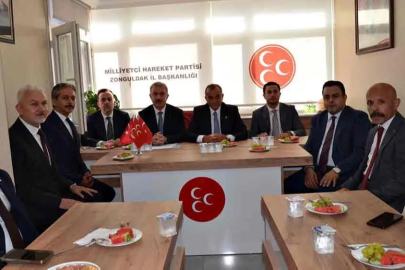 MHP Milletvekili ve MYK üyeleri Zonguldak il başkanlığında