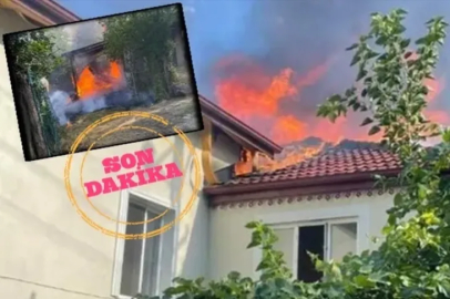 SÖNDÜRÜLEN YANGIN TEKRAR ALEV ALDI, EVE SIÇRADI!