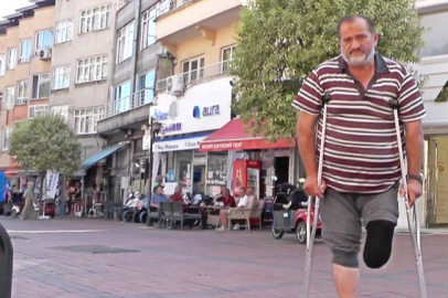 "Benim tek isteğim protez ayağa kavuşmak istiyorum"