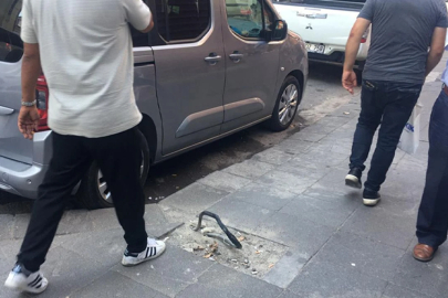 Açıkta bırakılan kablo vatandaşın tepkisini çekti