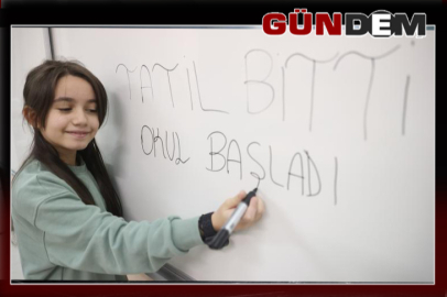 Tatil bitti; Yeni eğitim öğretim yılı bugün başladı ...