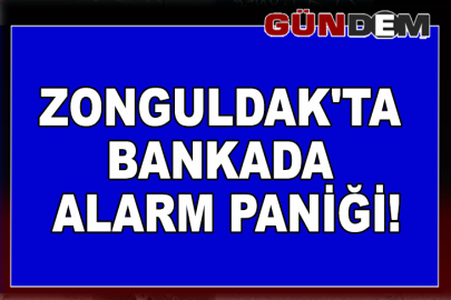 Zonguldak'ta bankada Alarm Paniği!