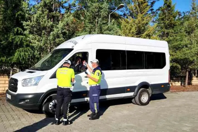 Zonguldak’ta Okul servisleri denetleniyor