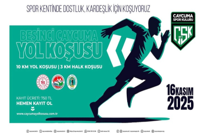 5. Çaycuma Yol Koşusu kayıtları başladı