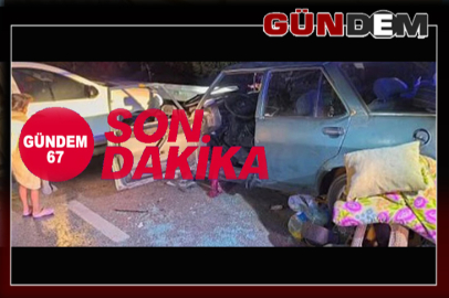 İki otomobil çarpıştı! 6 yaralı