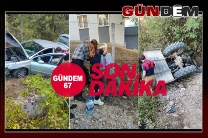 İki ayrı trafik kazasında 2 kişi yaralandı ...