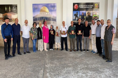 Hayırseverlere plaket takdimi!