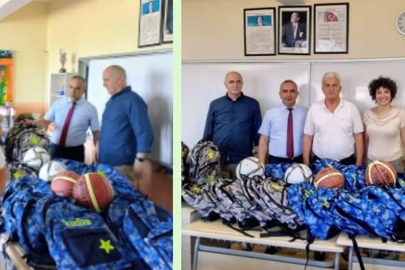 Muhtardan öğrencilere anlamlı destek!