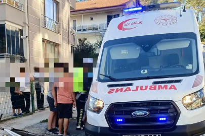Bisikletli çocuğa motosiklet çarptı ...
