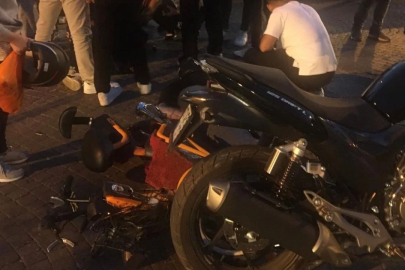 Motosikletler çarpıştı: 2 yaralı