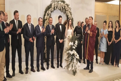 Zeki Tosun'un oğlu İhsan Can ile Beyza dünyaevine girdi