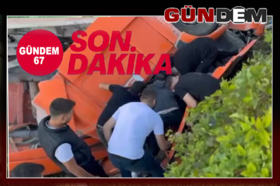 Kdz.Ereğli'de Tır uçuruma yuvarlandı!