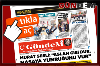 1 EKİM 2025 ÇARŞAMBA GÜNDEM GAZETESİ