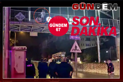 Genç kız kendini köprüden atmak istedi!