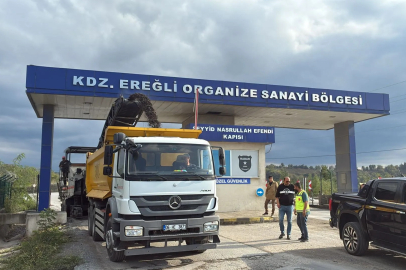 OSB yolunda çalışma başladı …