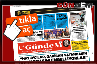 2 EKİM 2025 PERŞEMBE GÜNDEM GAZETESİ