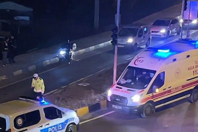 Uygulama yapan polise otomobil çarptı!