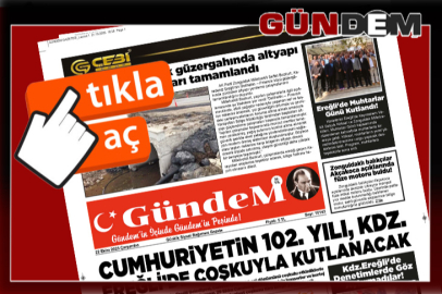 22 EKİM 2025 ÇARŞAMBA GÜNDEM GAZETESİ