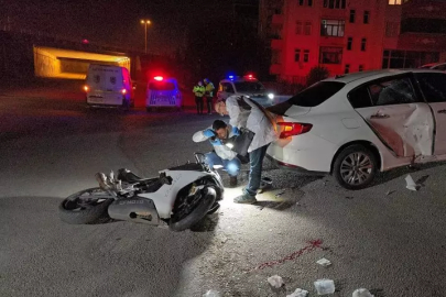 Polisten Kaçan Motosiklet Sürücüsü Kaza Yaptı! 2 yaralı