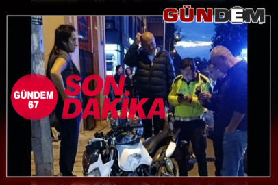 Otomobille Motosiklet Kafa Kafaya Çarpıştı!