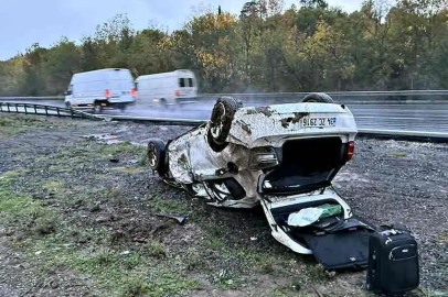 Otomobil hurdaya döndü: 1 yaralı