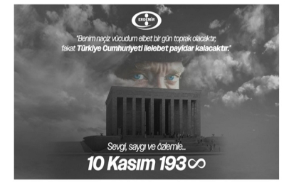 Erdemir 10 Kasım Atatürk’ü Anma” mesajı