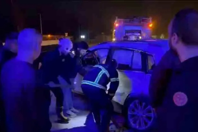 Otobüs ile otomobil çarpıştı! 1 yaralı