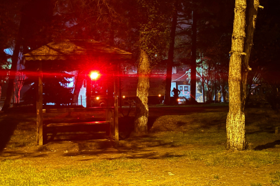 Yangın çıkardılar, siren seslerini duyunca kaçtılar!!!