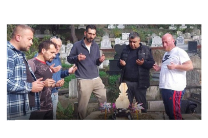 MAÇ YERİNE MEZARINA GİTTİLER!