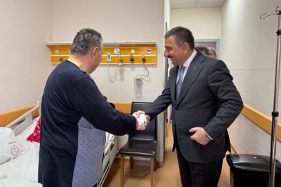 Vali Osman Hacıbektaşoğlu Sezai Çanakçı’yı ziyaret etti!