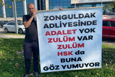 Zonguldak Adliyesi önünde hareketli dakikalar!