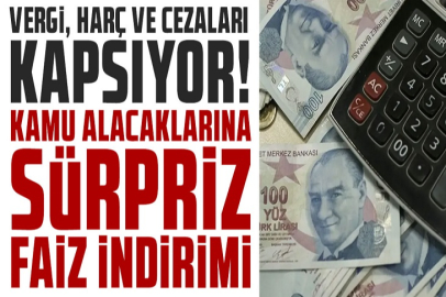 Vergi, harç, SGK primleri ve cezalarda uygulanan gecikme zammına sürpriz indirim!