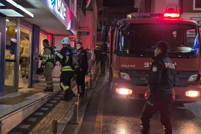 Bankada yangın paniği!