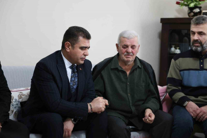 Vali Aslan şehit polis Turgut Külünk’ün ailesini yalnız bırakmadı!