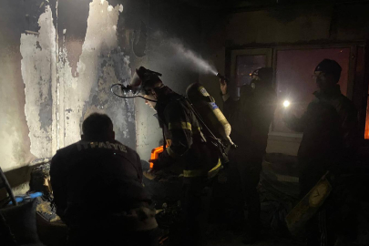 TOKİ'DE YANGIN PANİĞE NEDEN OLDU!