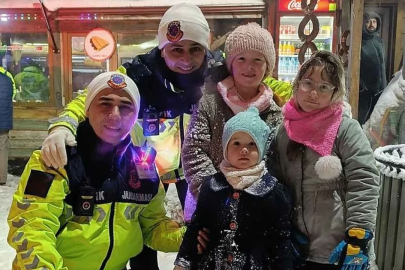 Akşamı ısıtan o görüntü: Çocukları sevindirdiler!