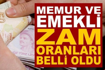 Emekli ve memur için zam oranı belli oldu!