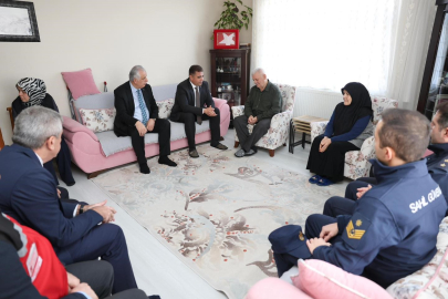 Şehit ailesine veda ziyareti!