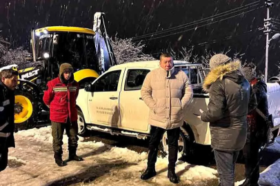 Alaplı’da karla mücadele devam ediyor!