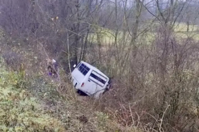 İşçi Servisi Şarampole Yuvarlandı!