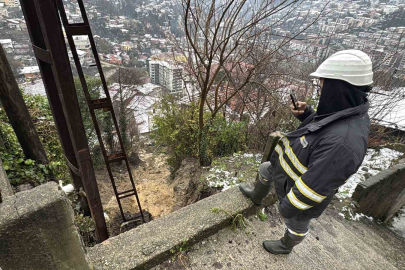 Zonguldak'ta heyelan; Elektrik ve su kesildi!