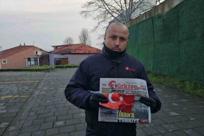 Gazete dağıtıcısından duygulandıran hareket!