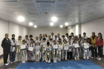 Minik sporcular kuşak sınavında level atladı!