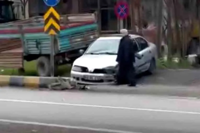 Aynı noktada 45 dakika arayla iki kaza: Yaralılar var!