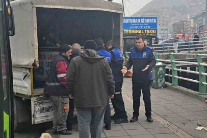 Zonguldak’ta seyyar lahmacun tezgahı kaldırıldı