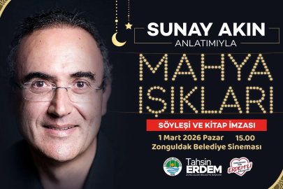 Yazar ve anlatıcı Sunay Akın Zonguldak'a geliyor