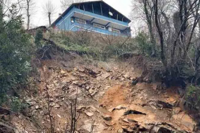 Zonguldak’ta heyelan alarmı: 4 yapı boşaltıldı