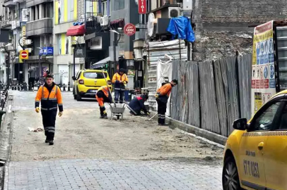 Göçen yolda onarım çalışmaları devam ediyor!